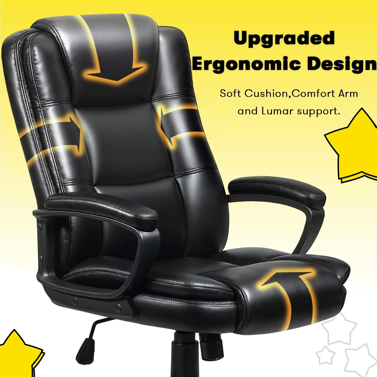 OFIKA Home Office Chair for Big and Tall - Heavy Duty Ergonomic