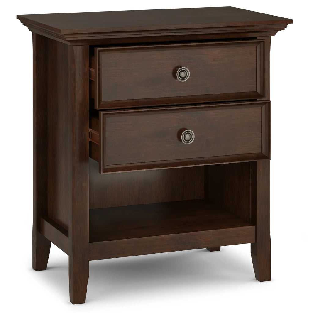WYNDENHALL Halifax SOLID WOOD 24 inch Wide Bedside Nightstand Table