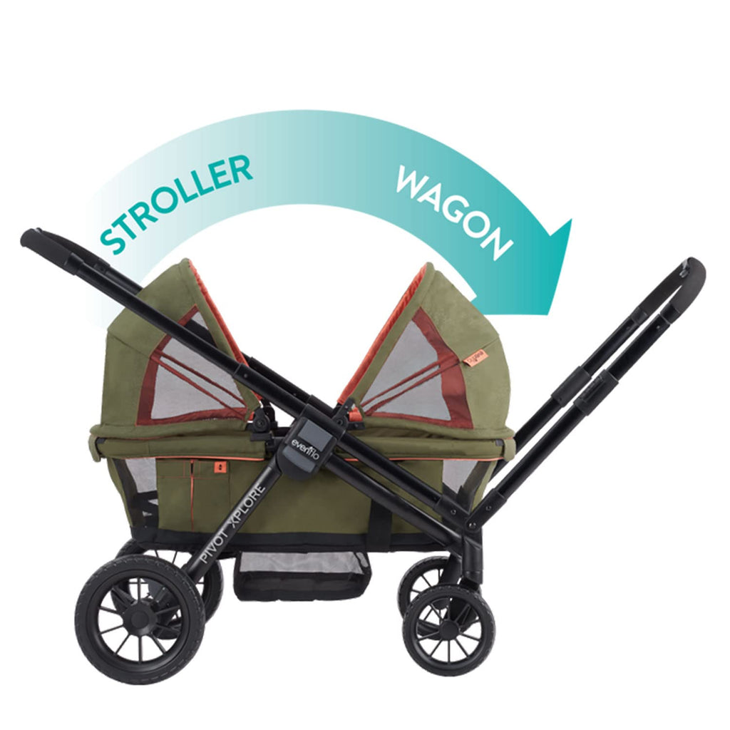 EVENFLO Pivot Xplore All-Terrain Stroller Wagon - Gray