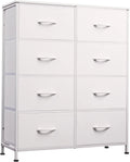 WLIVE Fabric Dresser for Bedroom, Tall Dresser with 8 Drawers