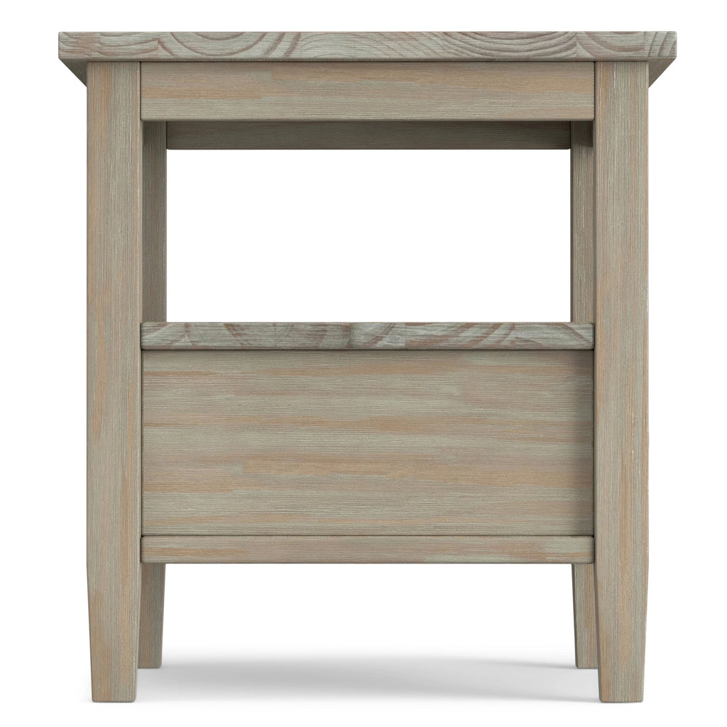 WYNDENHALL Norfolk SOLID WOOD 20 inch Wide Rectangle Transitional End Side Table - 20 inch Wide