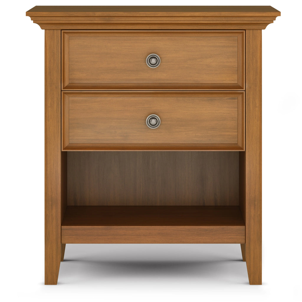WYNDENHALL Halifax SOLID WOOD 24 inch Wide Bedside Nightstand Table