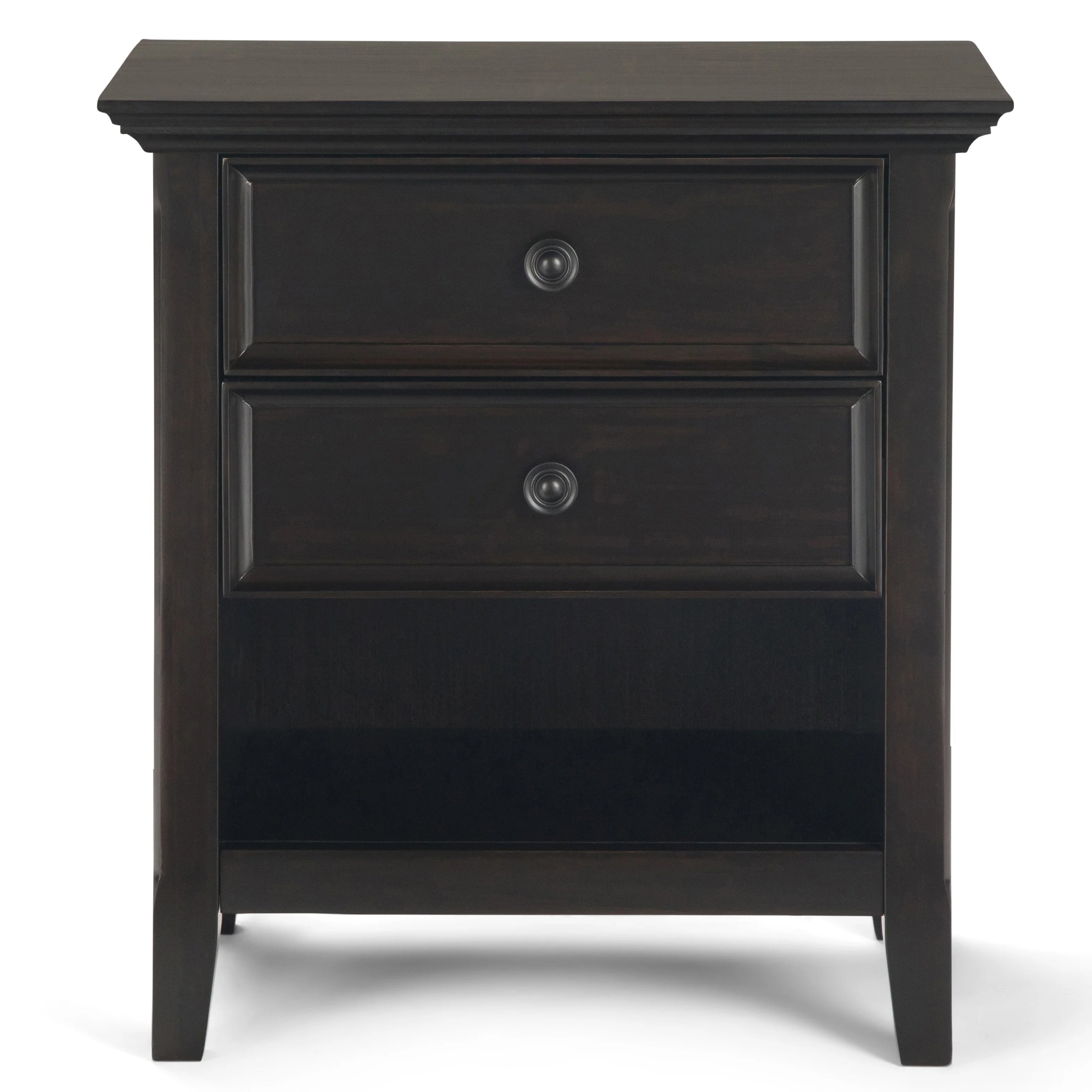 WYNDENHALL Halifax SOLID WOOD 24 inch Wide Bedside Nightstand Table