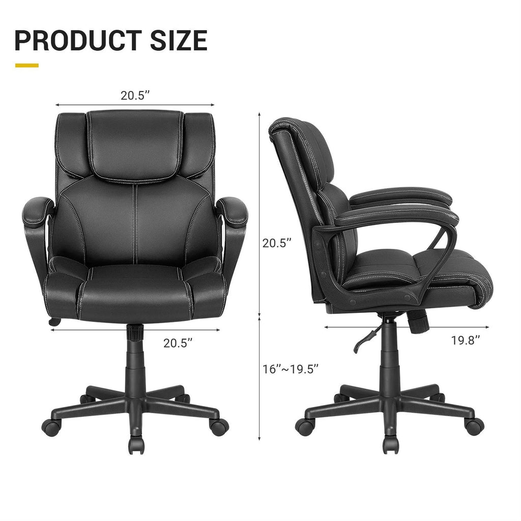 Homall Mid Back Office Chair - Swivel Computer Task Chair