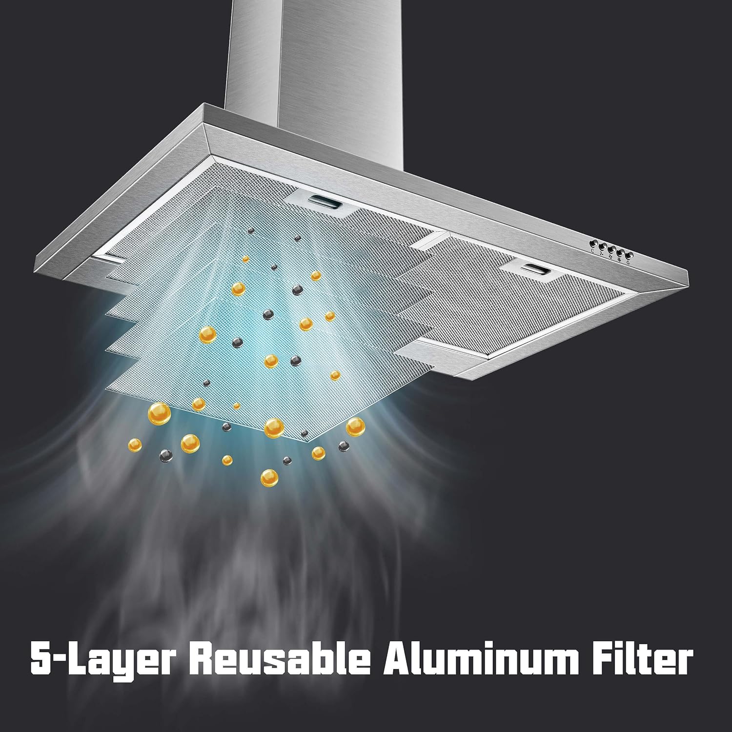 SNDOAS 30-Inch Wall Mount Stainless Steel Range Hood