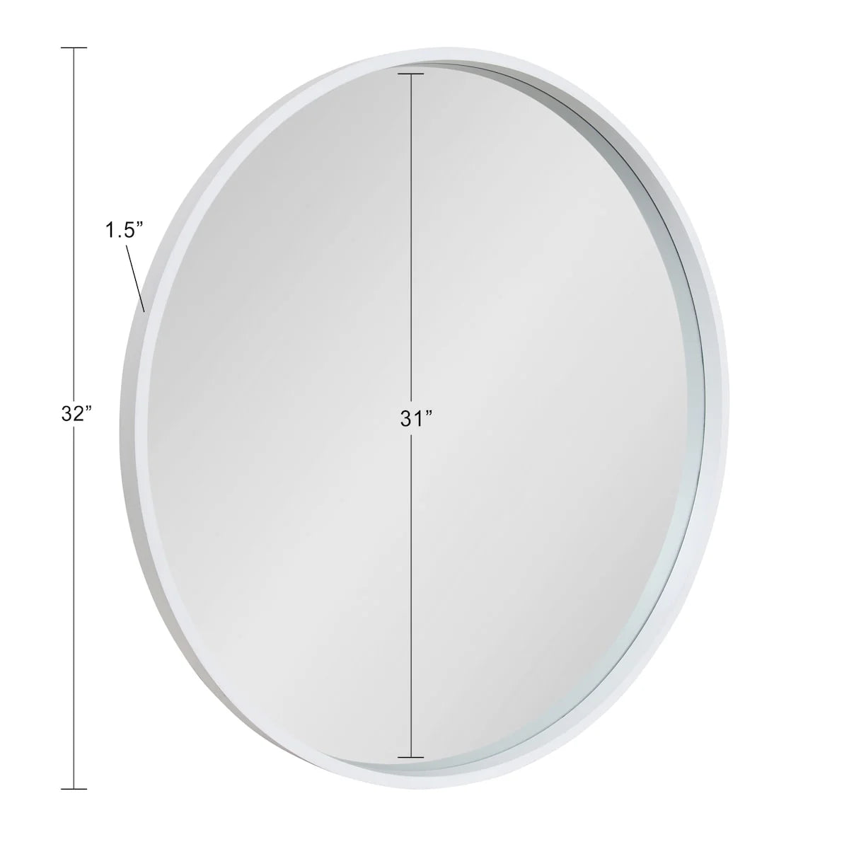 Kate and Laurel Travis Round Wood Accent Wall Mirror