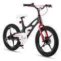 18 Magnesium Alloy Kids Bicycle w/2 Disc Brakes, Black