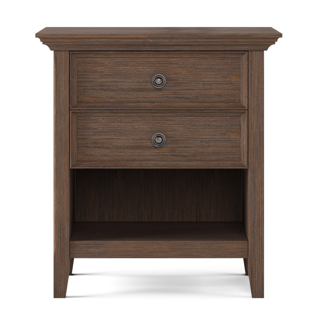 WYNDENHALL Halifax SOLID WOOD 24 inch Wide Bedside Nightstand Table