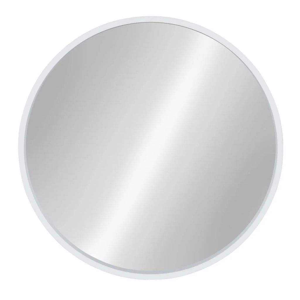 Kate and Laurel Travis Round Wood Accent Wall Mirror