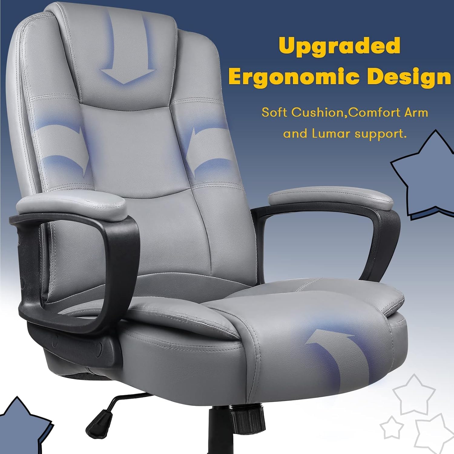 OFIKA Home Office Chair, 400LBS Big and Tall Computer Chair