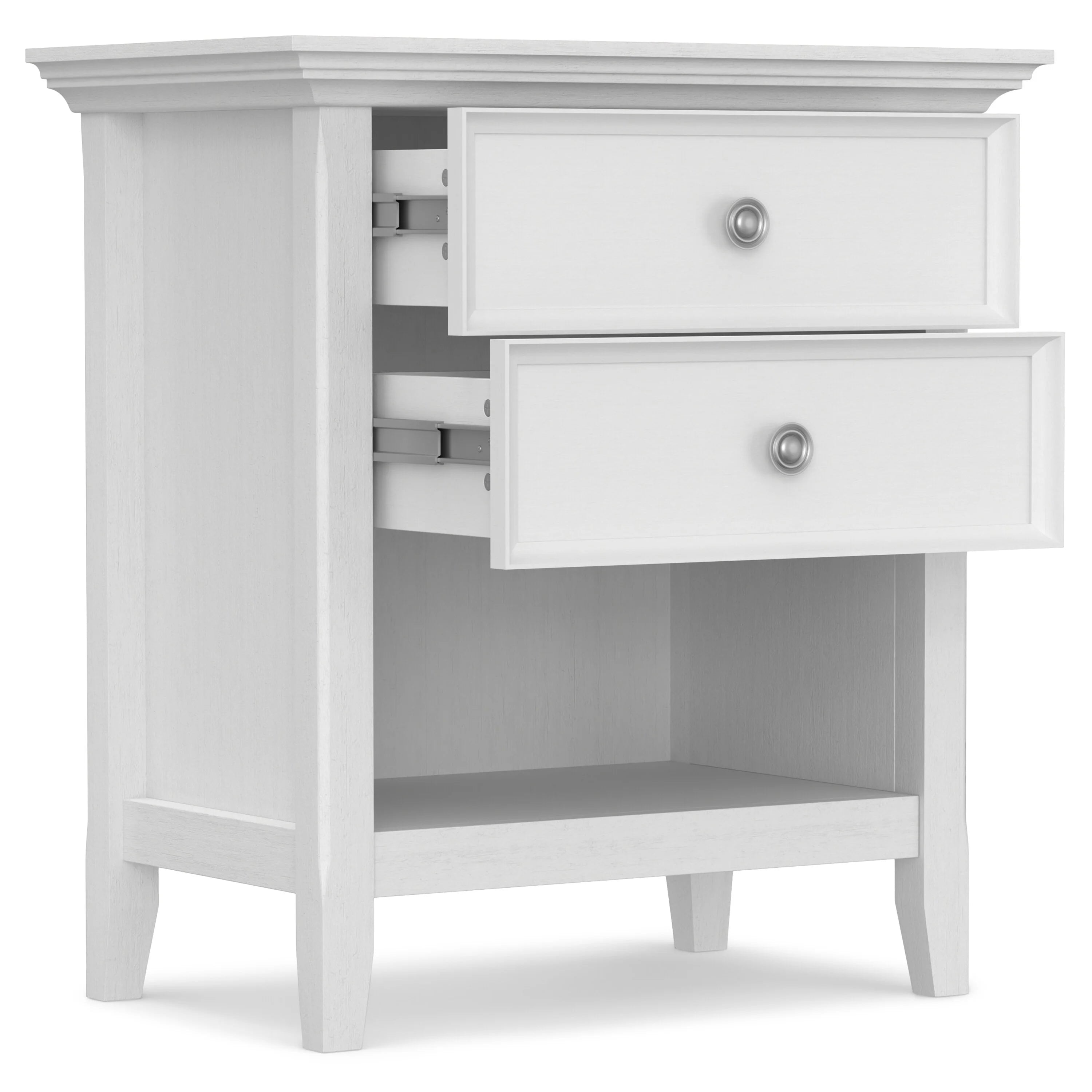 WYNDENHALL Halifax SOLID WOOD 24 inch Wide Bedside Nightstand Table
