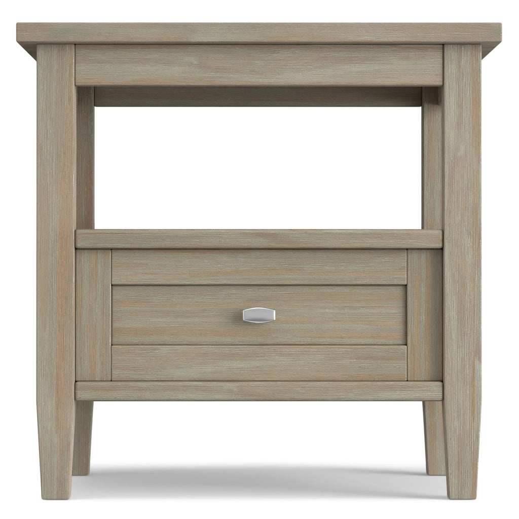 WYNDENHALL Norfolk SOLID WOOD 20 inch Wide Rectangle Transitional End Side Table - 20 inch Wide