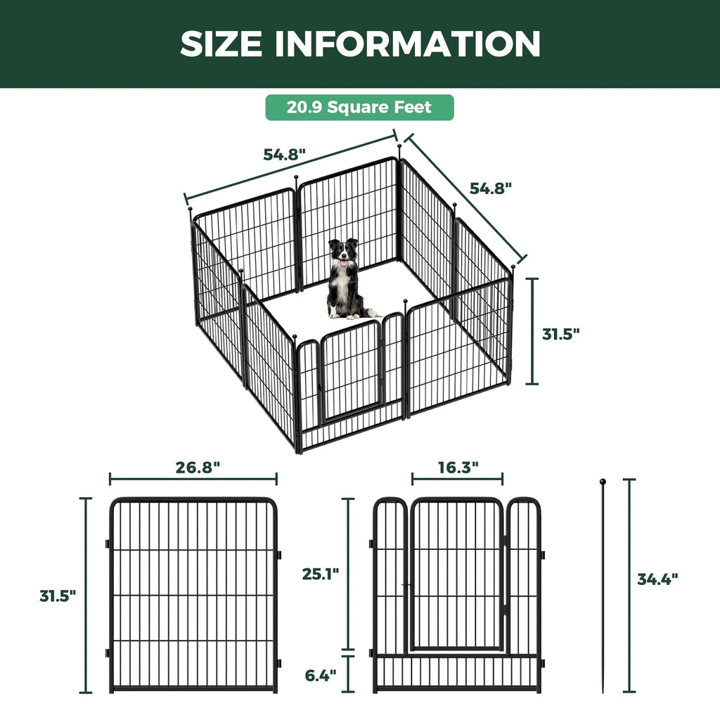 FXW Rollick Unleashed Dog Playpen - 32" for Small Dogs