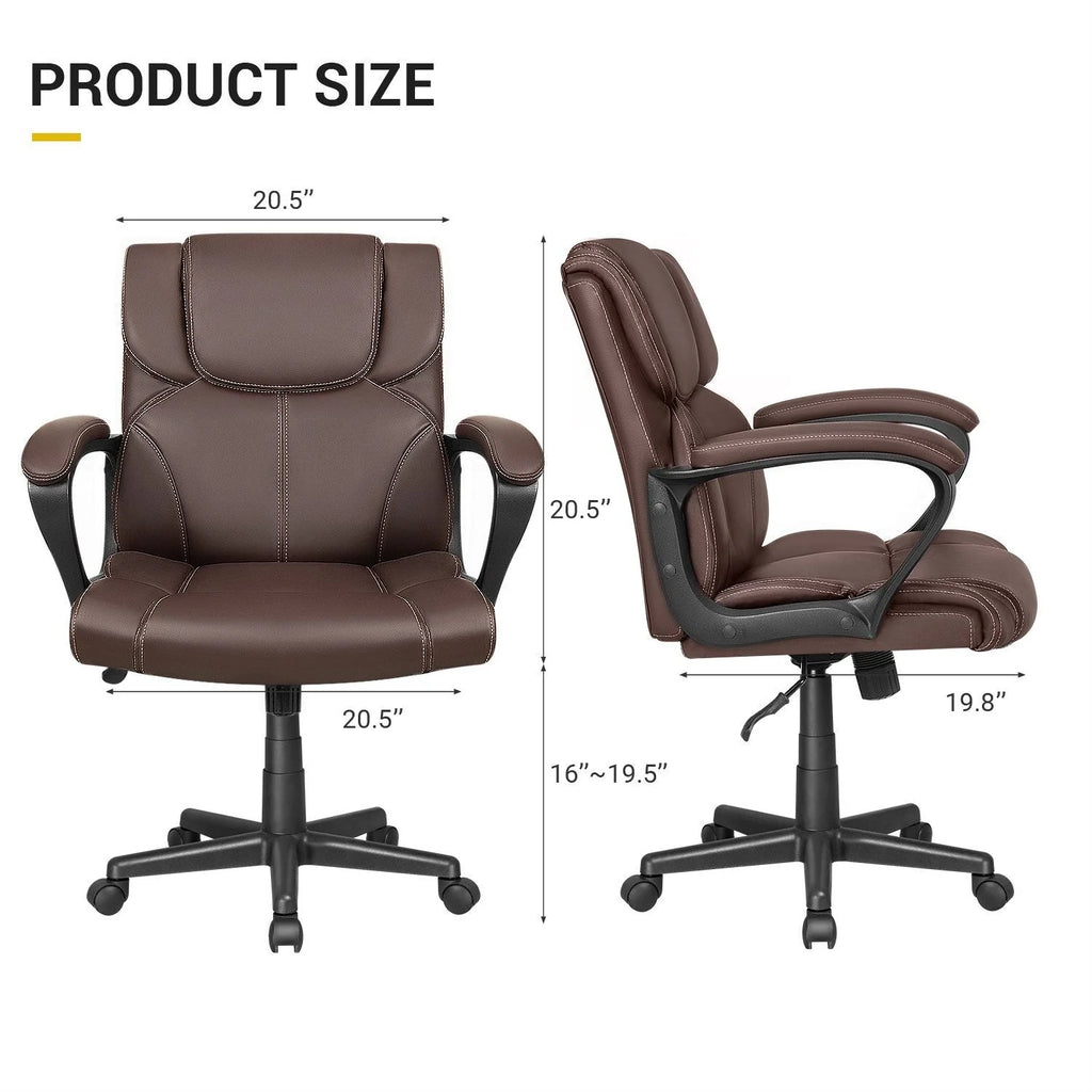 Homall Mid Back Office Chair - Swivel Computer Task Chair