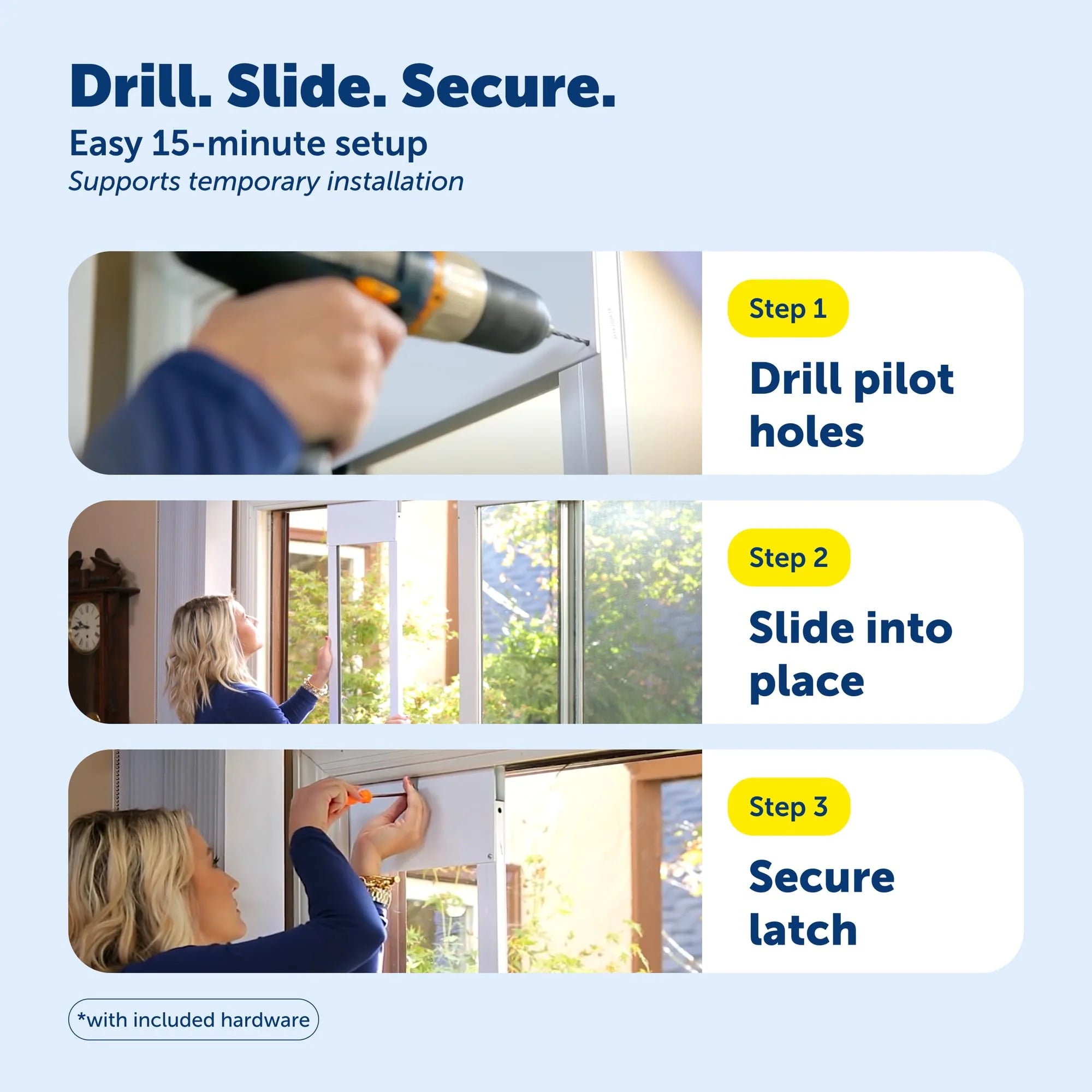 PETSAFE Sliding Glass Pet Door - No-Cut DIY Install for Renters