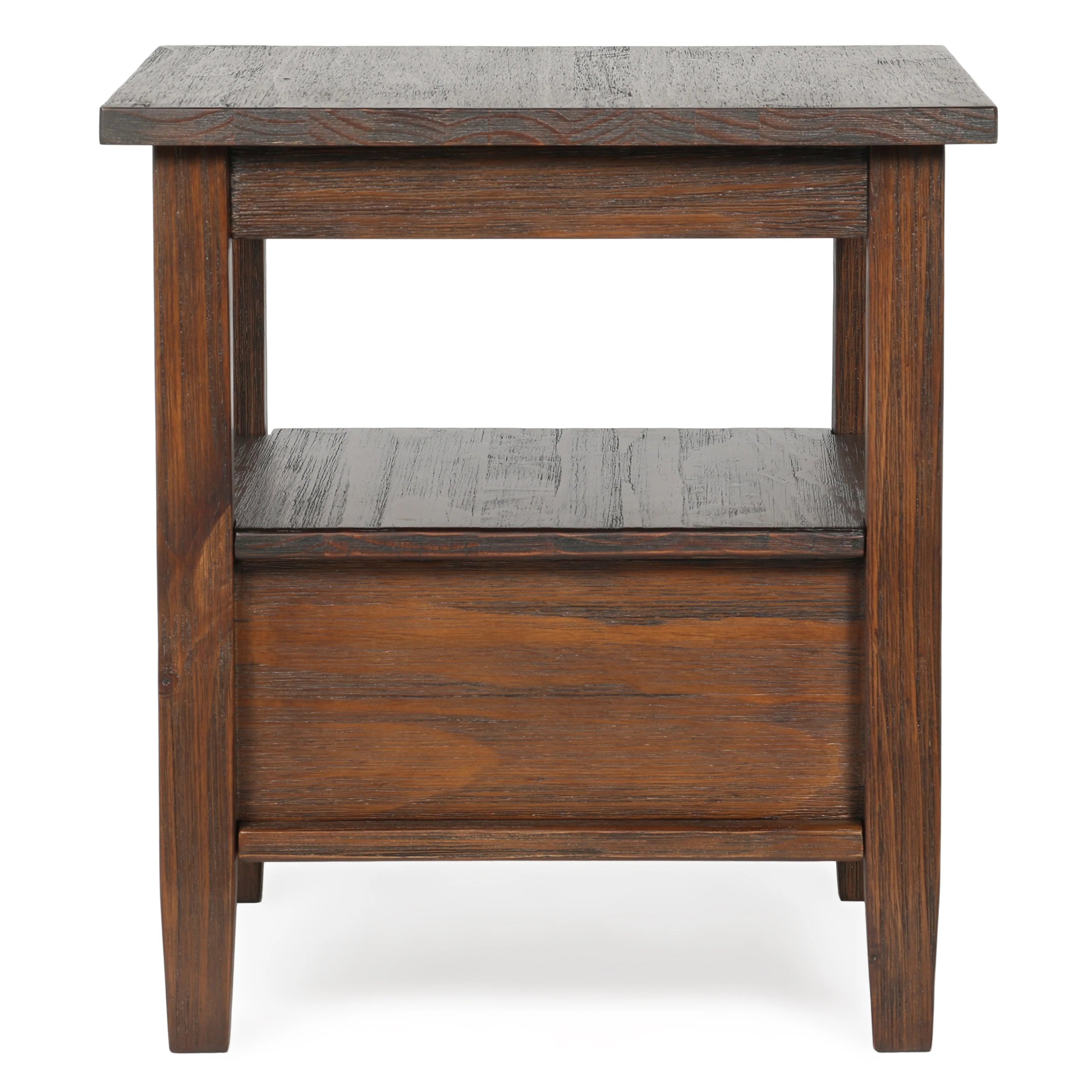 WYNDENHALL Norfolk SOLID WOOD 20 inch Wide Rectangle Transitional End Side Table - 20 inch Wide