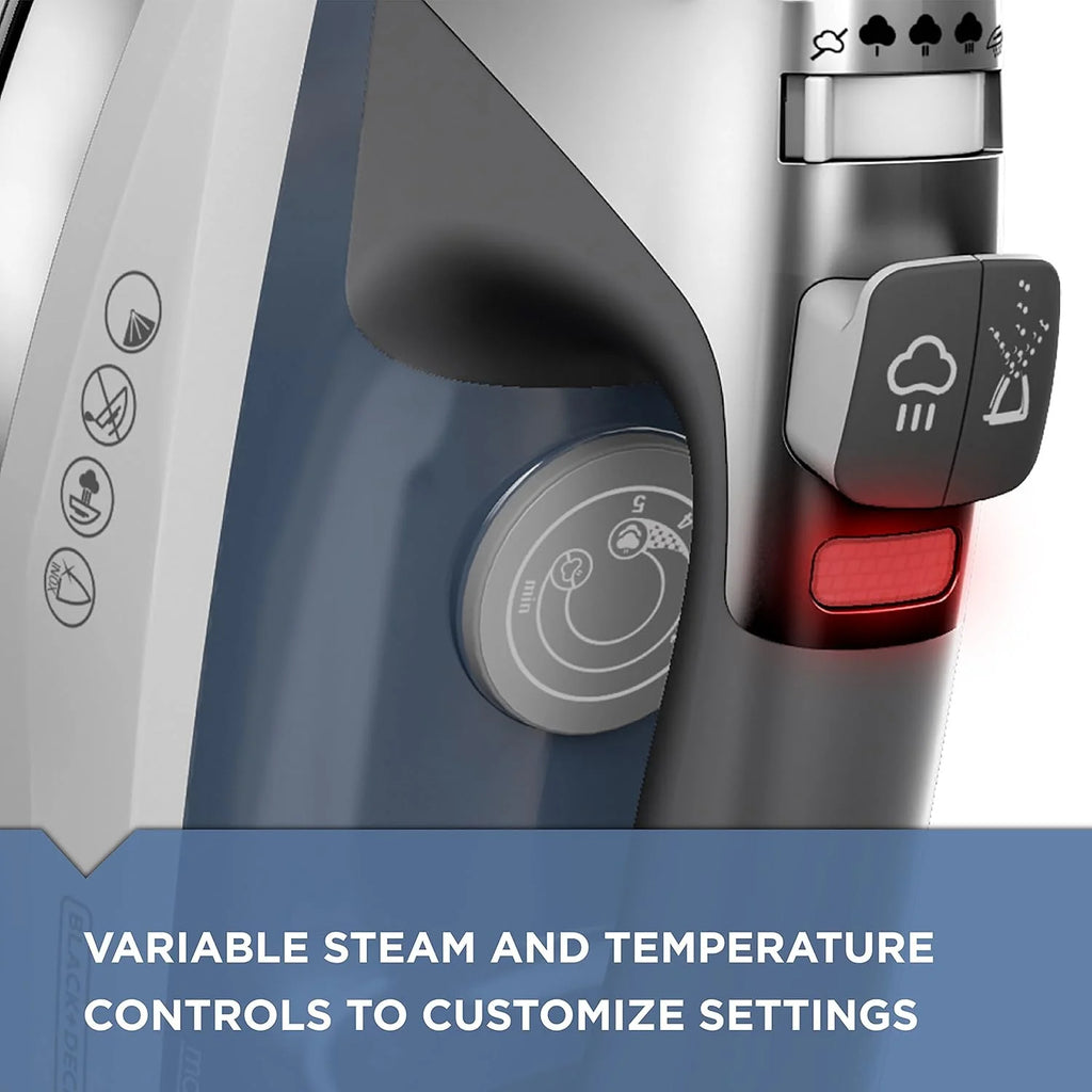 BLACK+DECKER Allure Professional Steam Iron, 30% More Steam