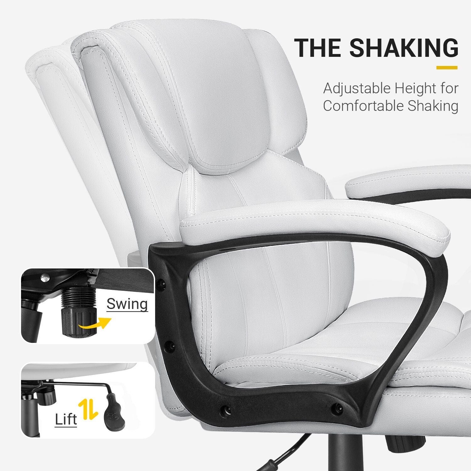 Homall Mid Back Office Chair - Swivel Computer Task Chair