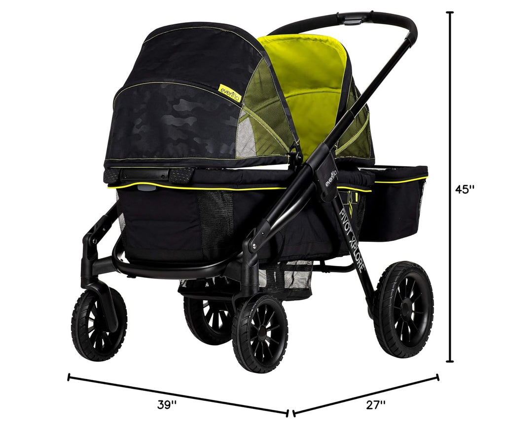 EVENFLO Pivot Xplore All-Terrain Stroller Wagon - Gray