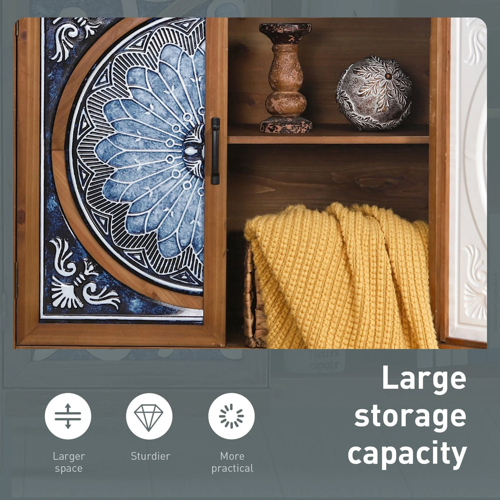 Vintage Storage Accent Cabinets for Bedroom Living Room Small Sideboard Buffet Entryway Cabinet