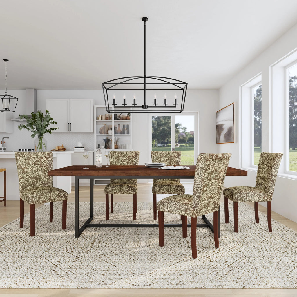 HomePop Classic Parsons Medallion Dining Chair (Set of 2)