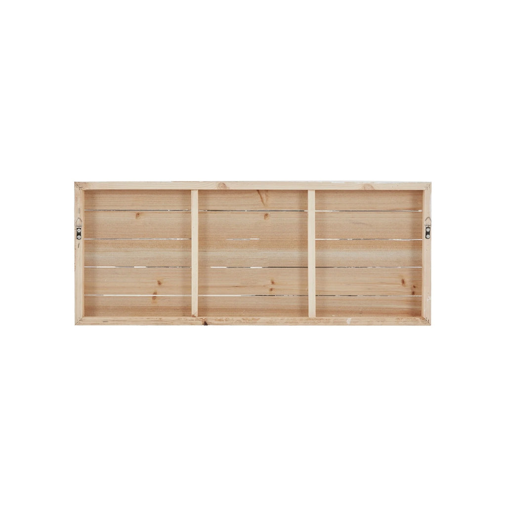 Madison Park Perched Birds Hand Painted Wood Plank Panel Wall Decor - White/Grey
