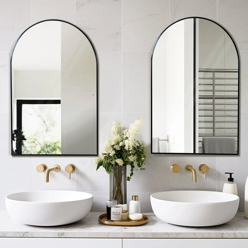 36x 24 2 Pack Arched Bathroom Vanity Mirror,Wall Mounted Mirror