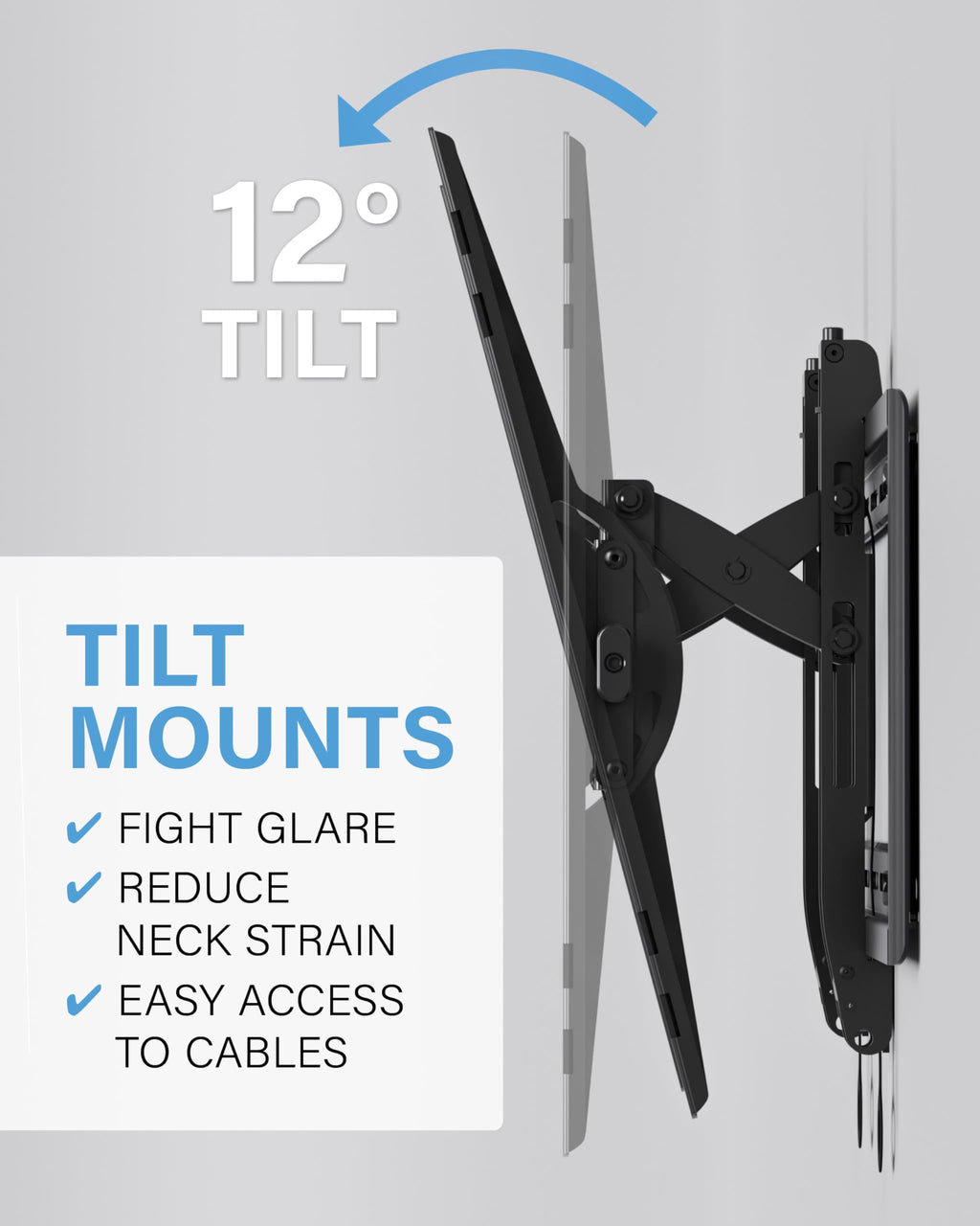 SANUS Tilting TV Wall Mount for Large TVs Up to 90锟斤拷